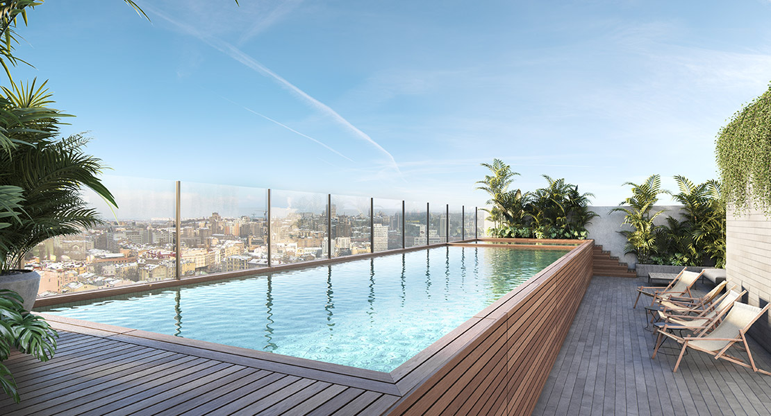 Roof amenities - Render